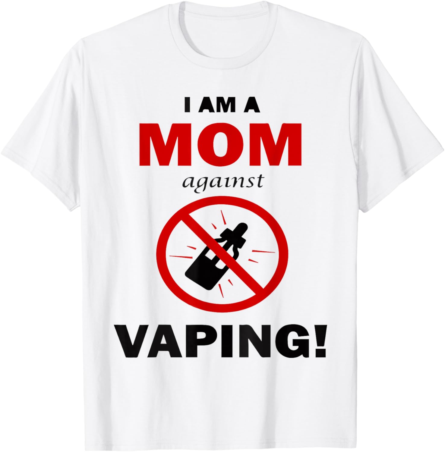 Vaping Shop - Kaos Katun Lembut Mom Against Vaping