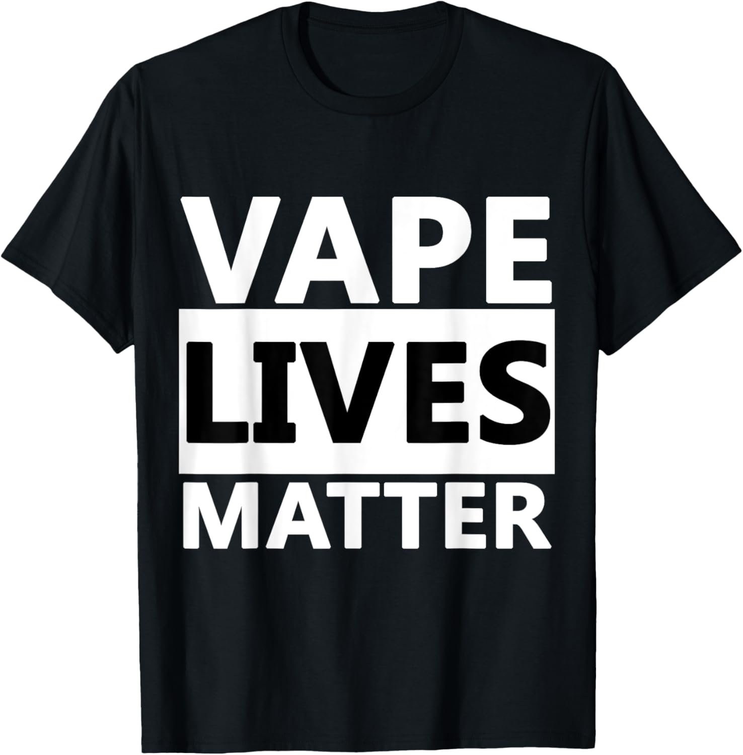 Vaping Shop - Kaus Katun Grafis Vape Lives Matter