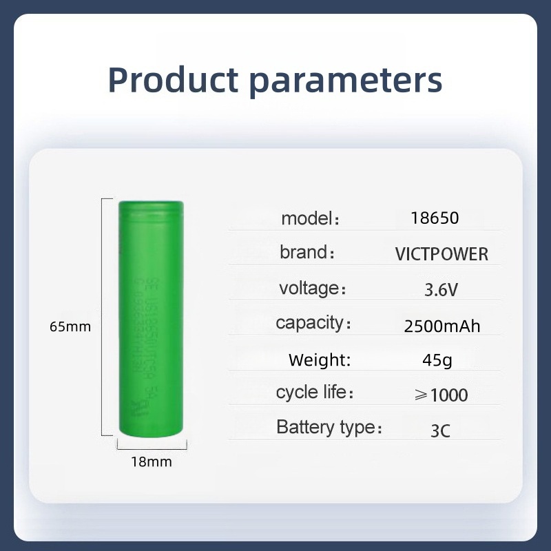 Vape Battery 18650 - Baterai Victpower Asli Kapasitas Tinggi 18650