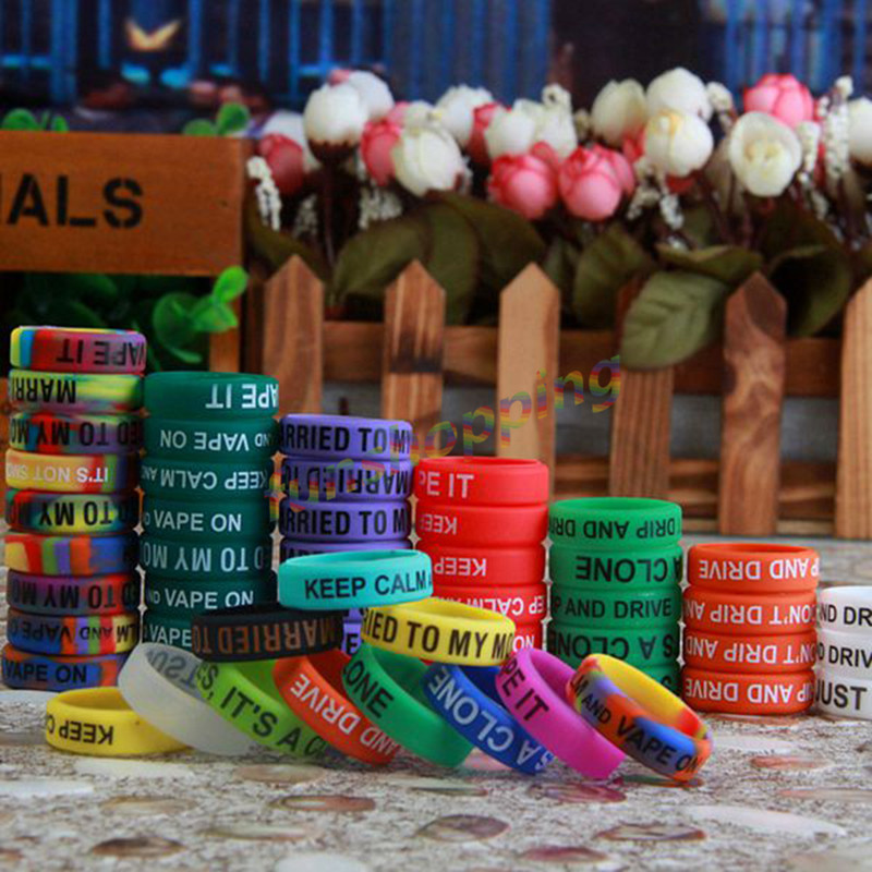 Vape Band Silicone - 10 Buah/Lot Cincin Antiselip Warna-warni Cincin