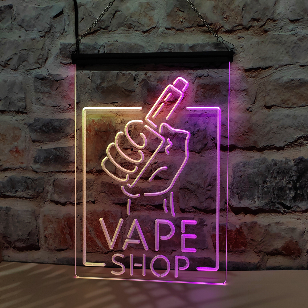 Vaping Shop - Toko Vape Menampilkan Lampu Neon LED