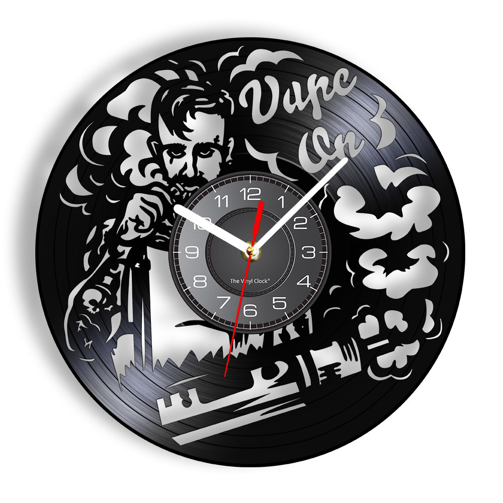 Vaping Shop - Vape Toko Tanda Dinding Logo Jam