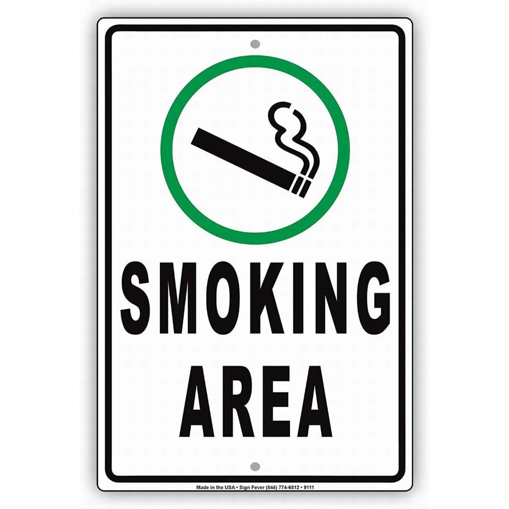 Vaping Shop - Papan Tanda Peringatan Keselamatan Vintage Ukuran
