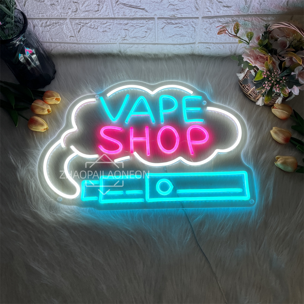 Toko VAPE Lampu Neon LED Dekor - Vaping Shop ulasan dan harga