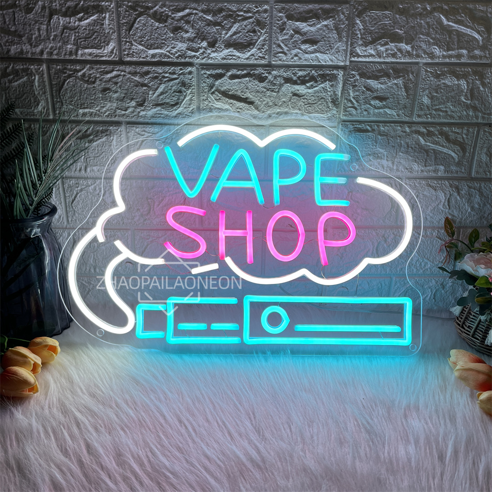 Toko VAPE Lampu Neon LED Dekor - Vaping Shop ulasan dan harga