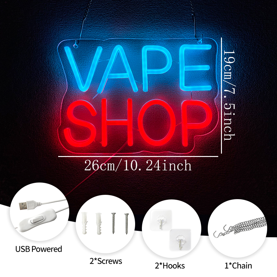 Neon Sign Toko Vape Untuk Deko - Vaping Shop ulasan dan harga