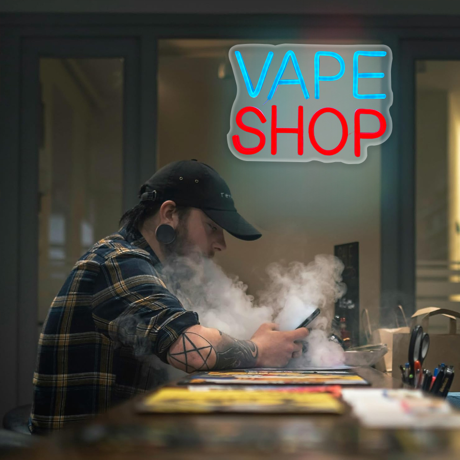 Neon Sign Toko Vape Untuk Deko - Vaping Shop ulasan dan harga