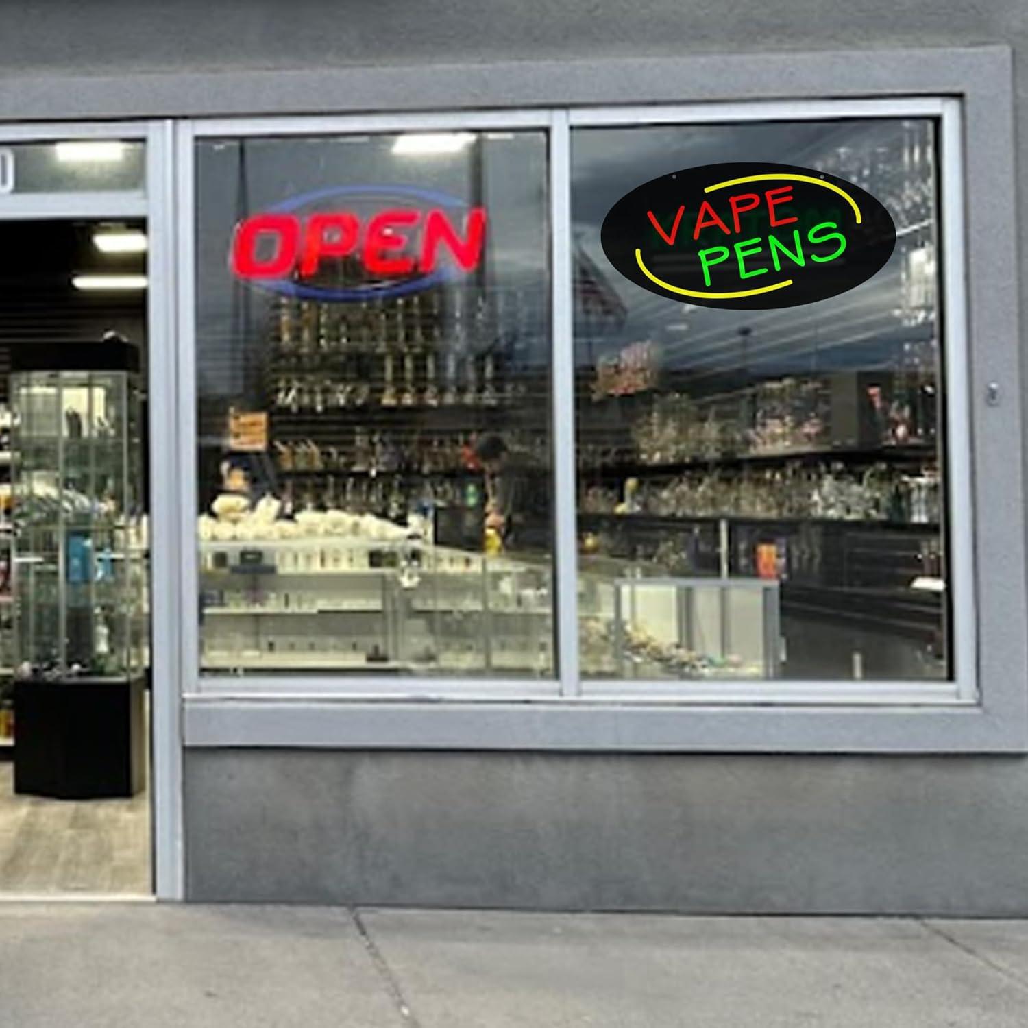 Lampu LED Neon Sign Vape Pens  - Vaping Shop ulasan dan harga
