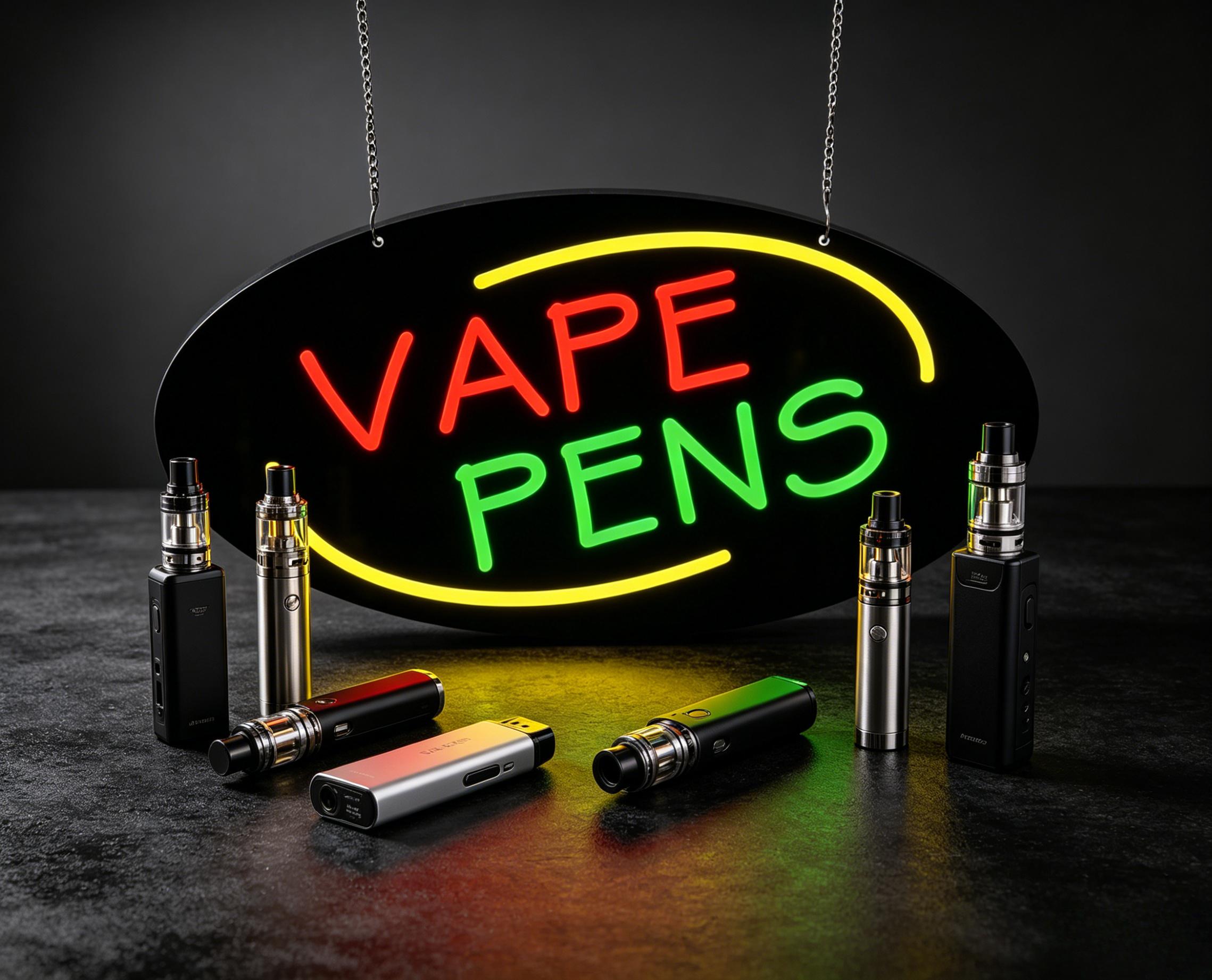 Lampu LED Neon Sign Vape Pens  - Vaping Shop ulasan dan harga