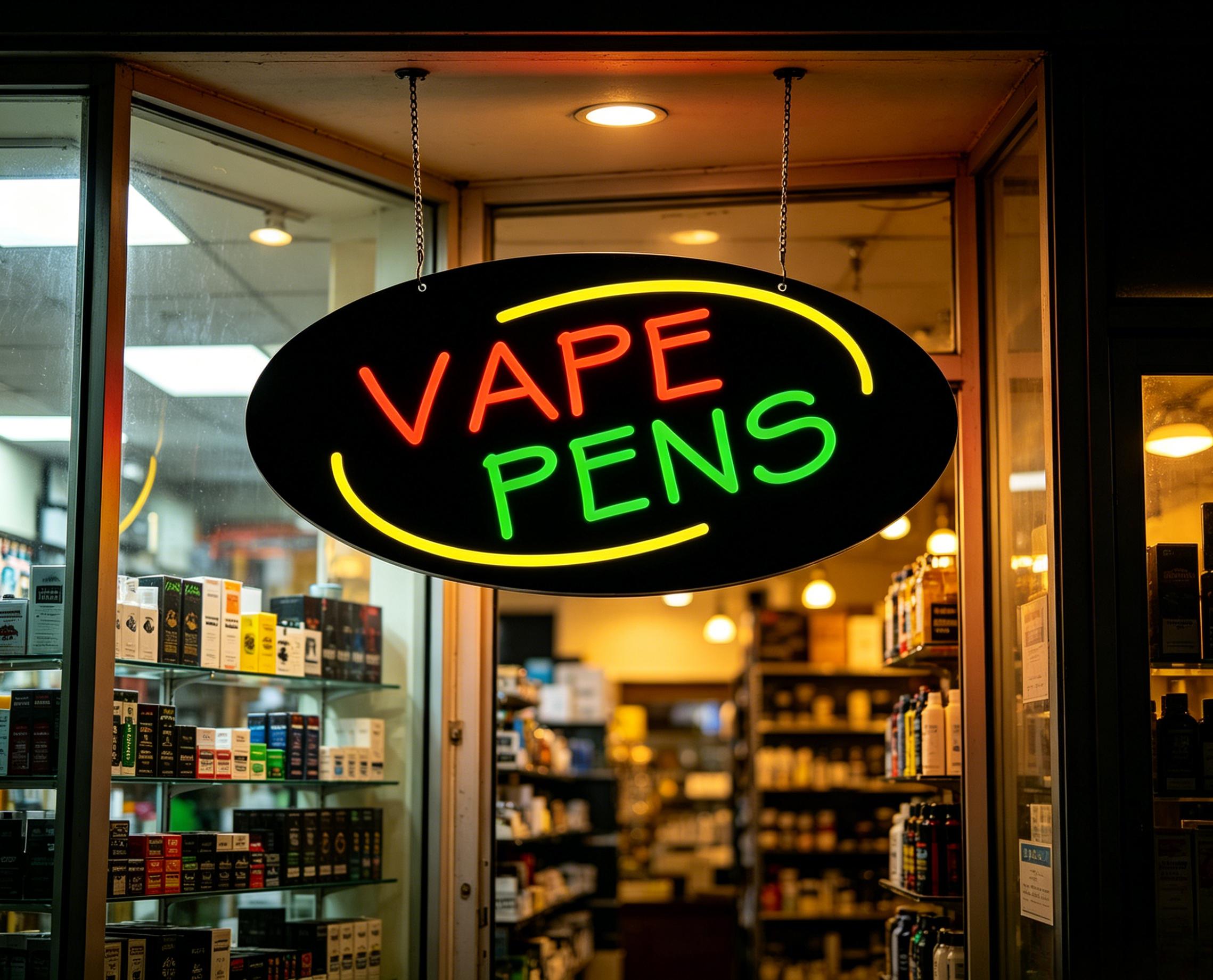Lampu LED Neon Sign Vape Pens  - Vaping Shop ulasan dan harga