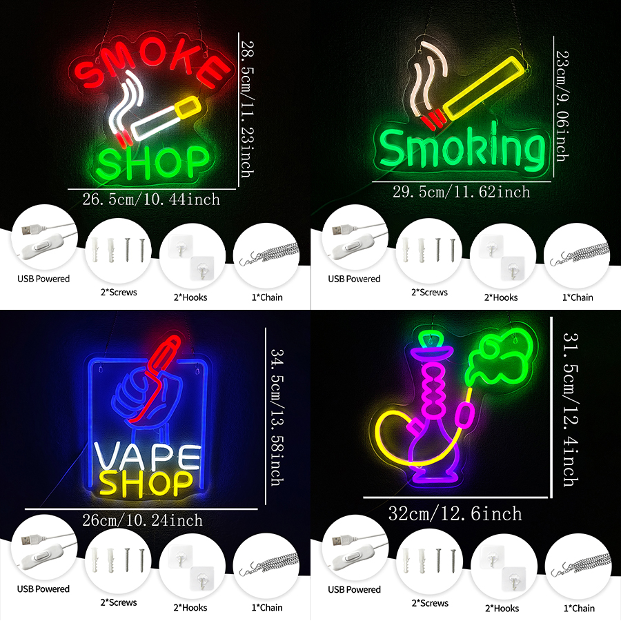 Papan Neon Rokok Untuk Dekoras - Vaping Shop ulasan dan harga