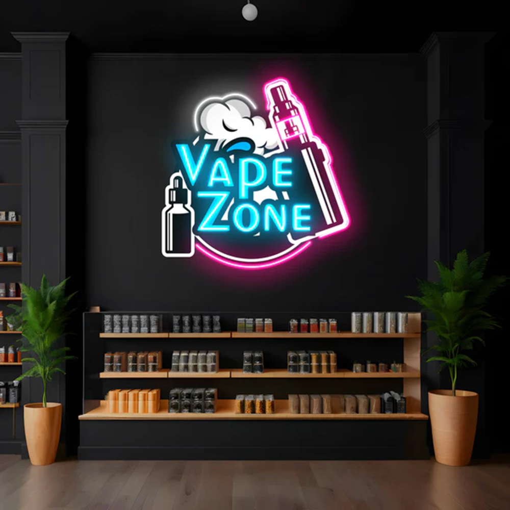 Neon Sign Rokok Vape, Tanda To - Vaping Shop ulasan dan harga