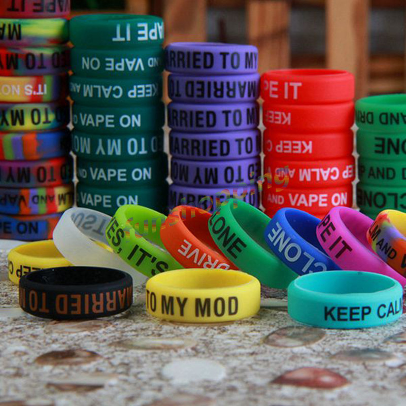 10 Buah/Lot Cincin Antiselip W - Vape Band Silicone ulasan dan harga