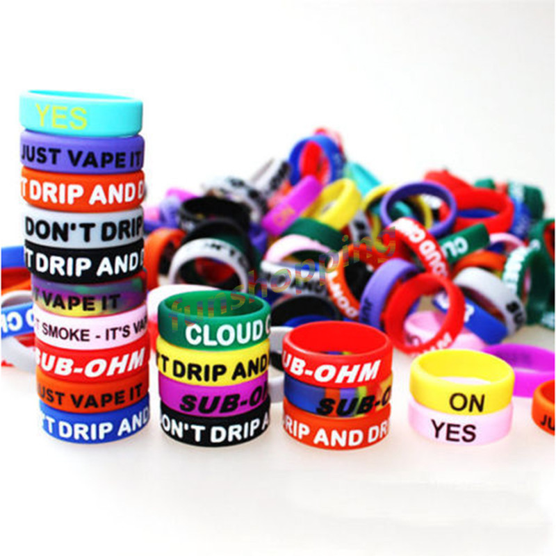 10 Buah/Lot Cincin Antiselip W - Vape Band Silicone ulasan dan harga