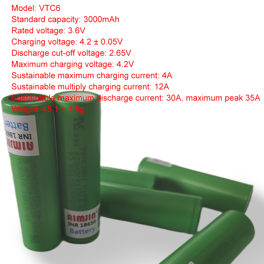 Baterai VTC6 18650 3000mAh 3.7 - Vape Battery 18650 ulasan dan harga